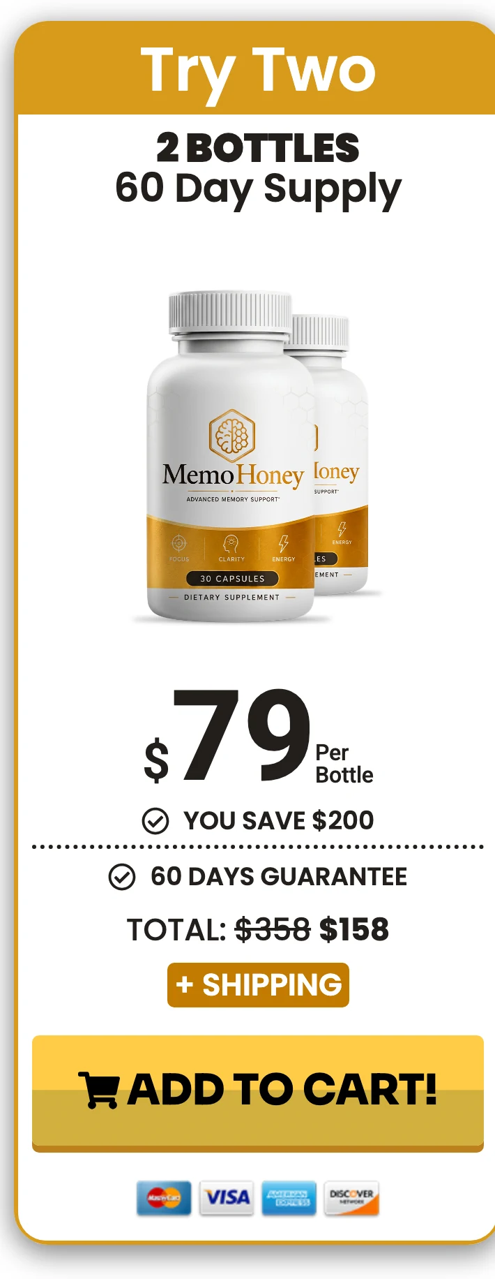 MemoHoney 2 bottles
